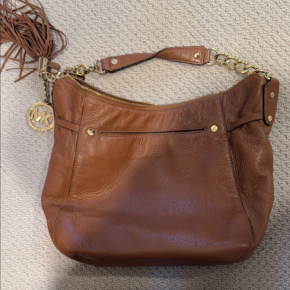 Michael Kors Brown Leather Shoulder Bag